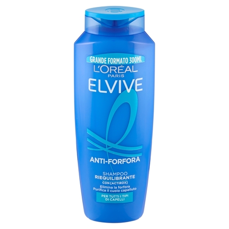 Elvive Anti-Forfora Shampoo Riequilibrante, per Tutti i Tipi di Capelli, 300 ml